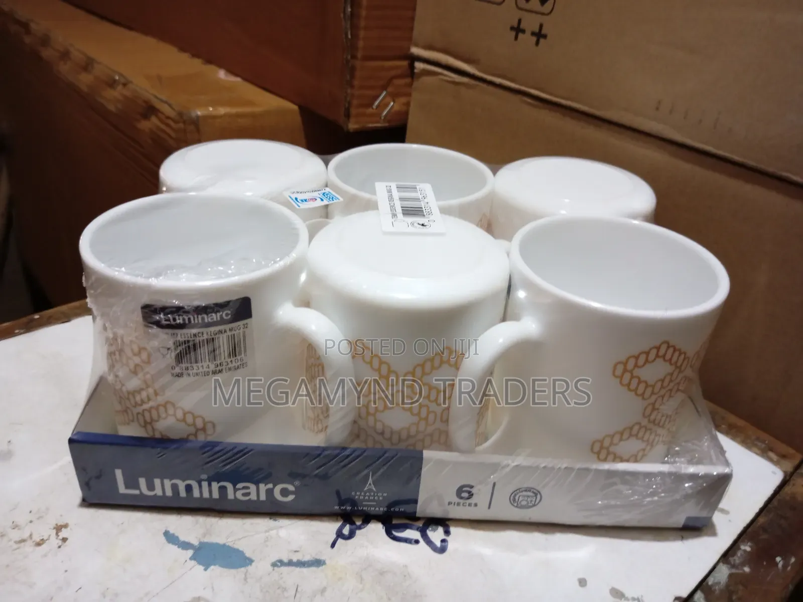 6pc Luminarc Mugs / Luminarc Cups