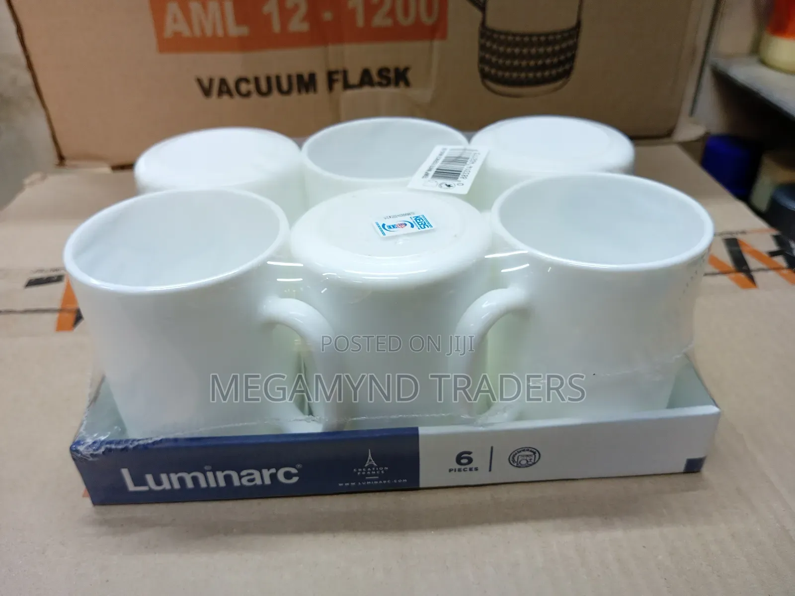 6pc Luminarc Mugs / Luminarc Cups