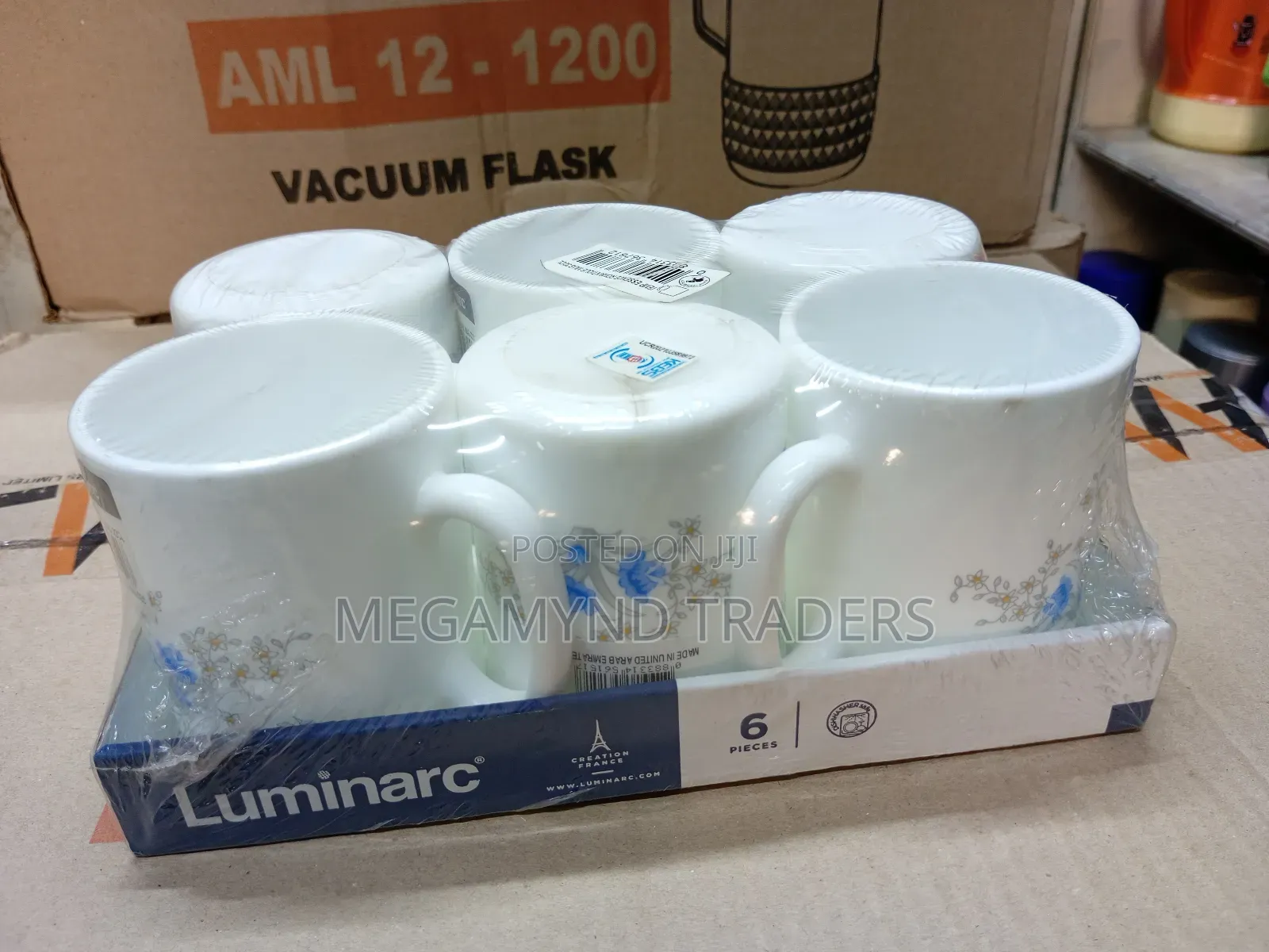 6pc Luminarc Mugs / Luminarc Cups