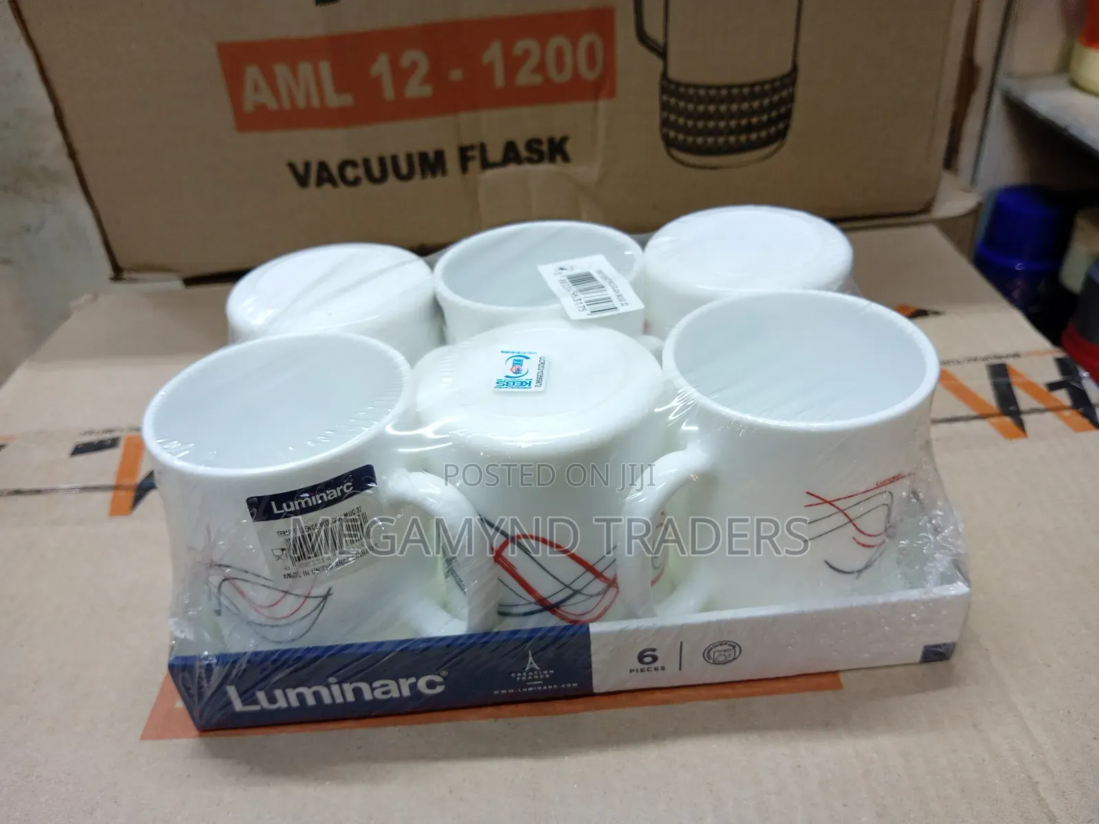 6pc Luminarc Mugs / Luminarc Cups