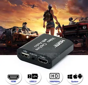  1080P HDMI Audio Video Capture Card, With Audio to USB 2.
