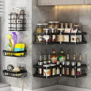 *5pcs Set Triangular Shower Caddy Shelf/Bathroom Organizer*