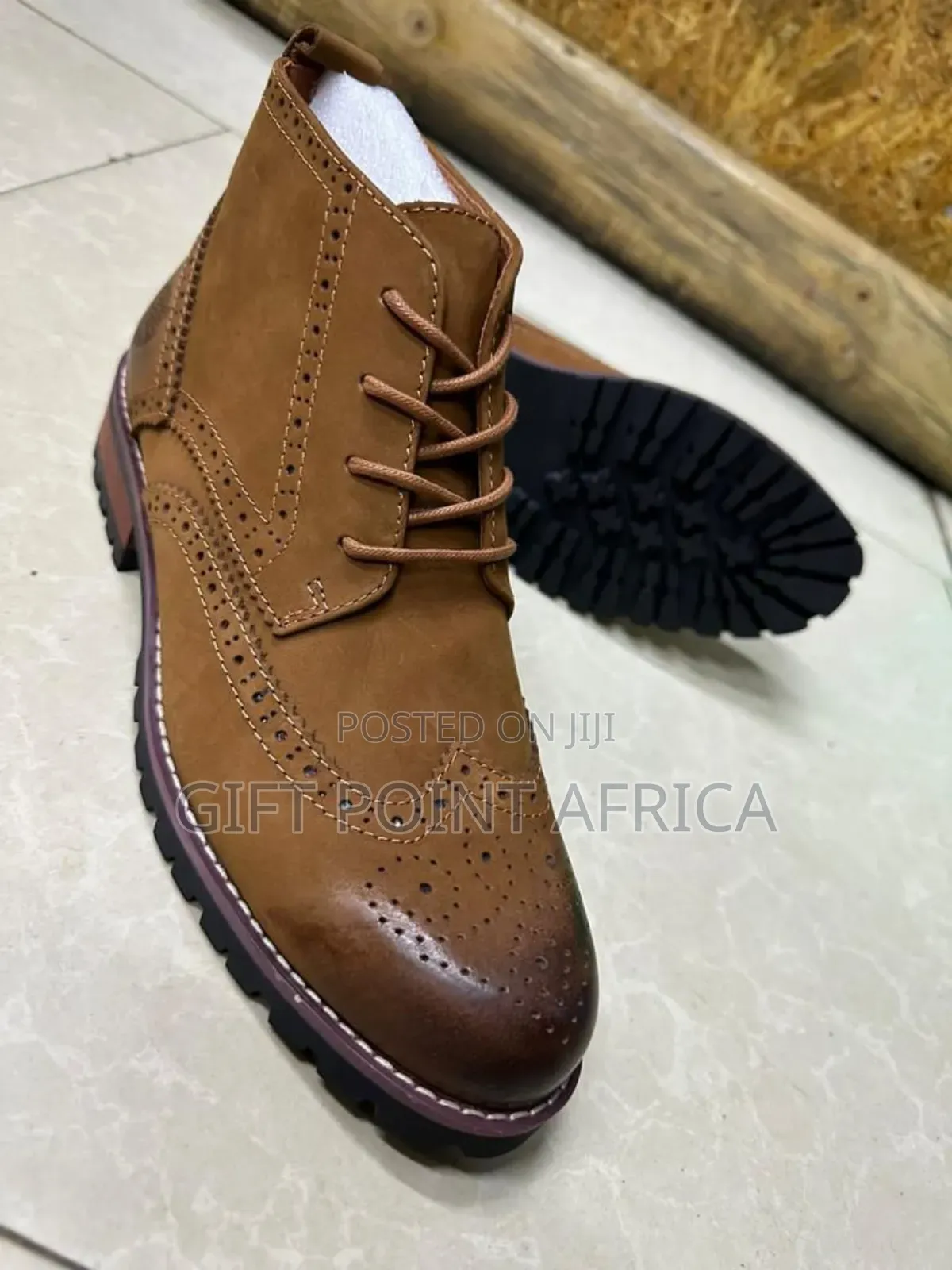 Timberland Leather Boots With Rubber Sole
