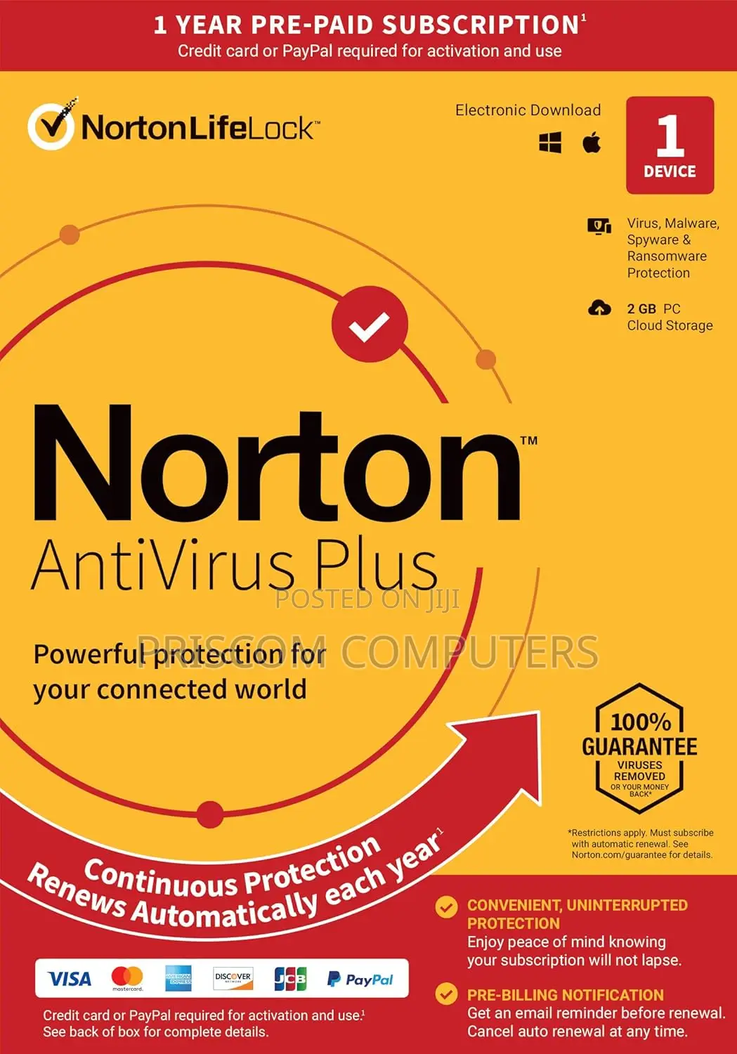 Norton 1 User Antivirus 1 Year