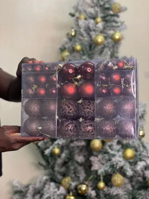 100 PCS Red Christmas Tree Decor Balls