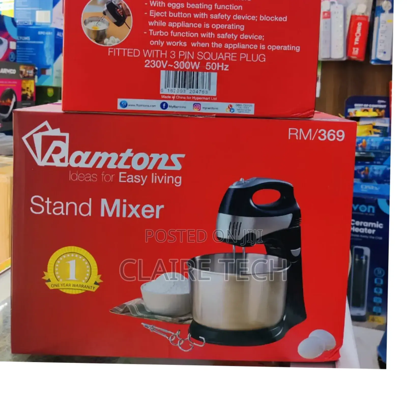 *Ramtons Stand Mixer 4.3litres 5-Speed+Turbo