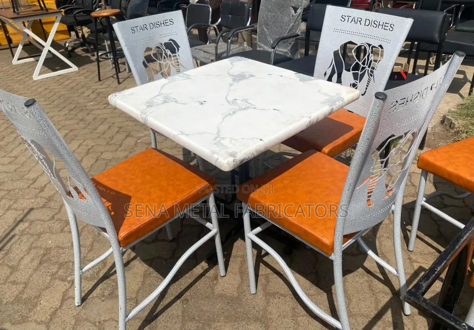 Restaurant Set of Chairs and a Table.