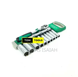 12pcs 3⁄8 Inch Ratchet Deep Socket Box Spanner Set