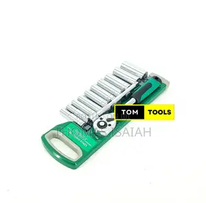 12pcs 3⁄8 Inch Ratchet Deep Socket Box Spanner Set