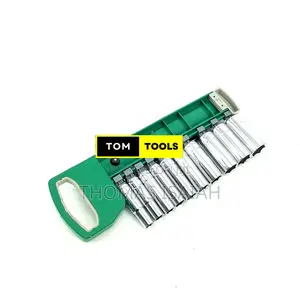 12pcs 3⁄8 Inch Ratchet Deep Socket Box Spanner Set