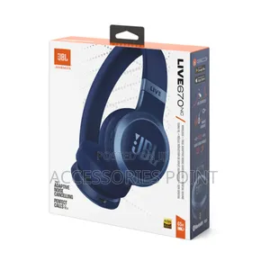 JBL Live 670nc Original Noise Cancelling Headphones Black/Blue