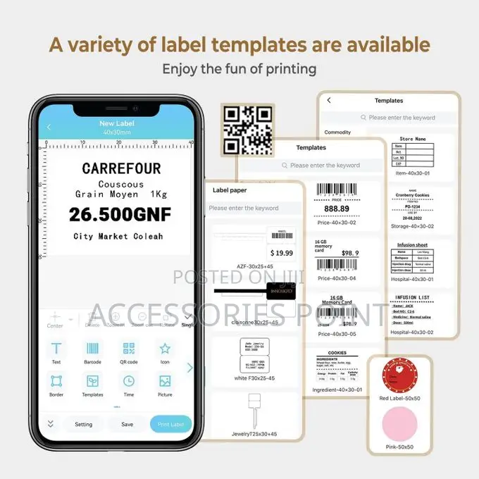 Phomemo M110 Barcode/Sticker/Label Printer-bluetooth~Inkless