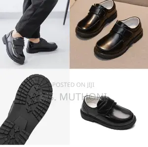 Boys High Quality Leather Back to School Shoes