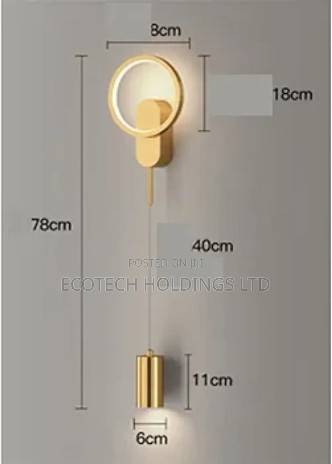 Vintage LED Modern Golden Wall Bracket Light Hf4rs