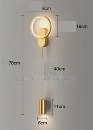 Vintage LED Modern Golden Wall Bracket Light Hf4rs