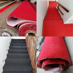 Wall to Wall Carpet Dark Grey for Staircase