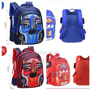 New Light McQueen Race Car School Backpack