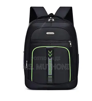 Black Versatile Spacious Backpack