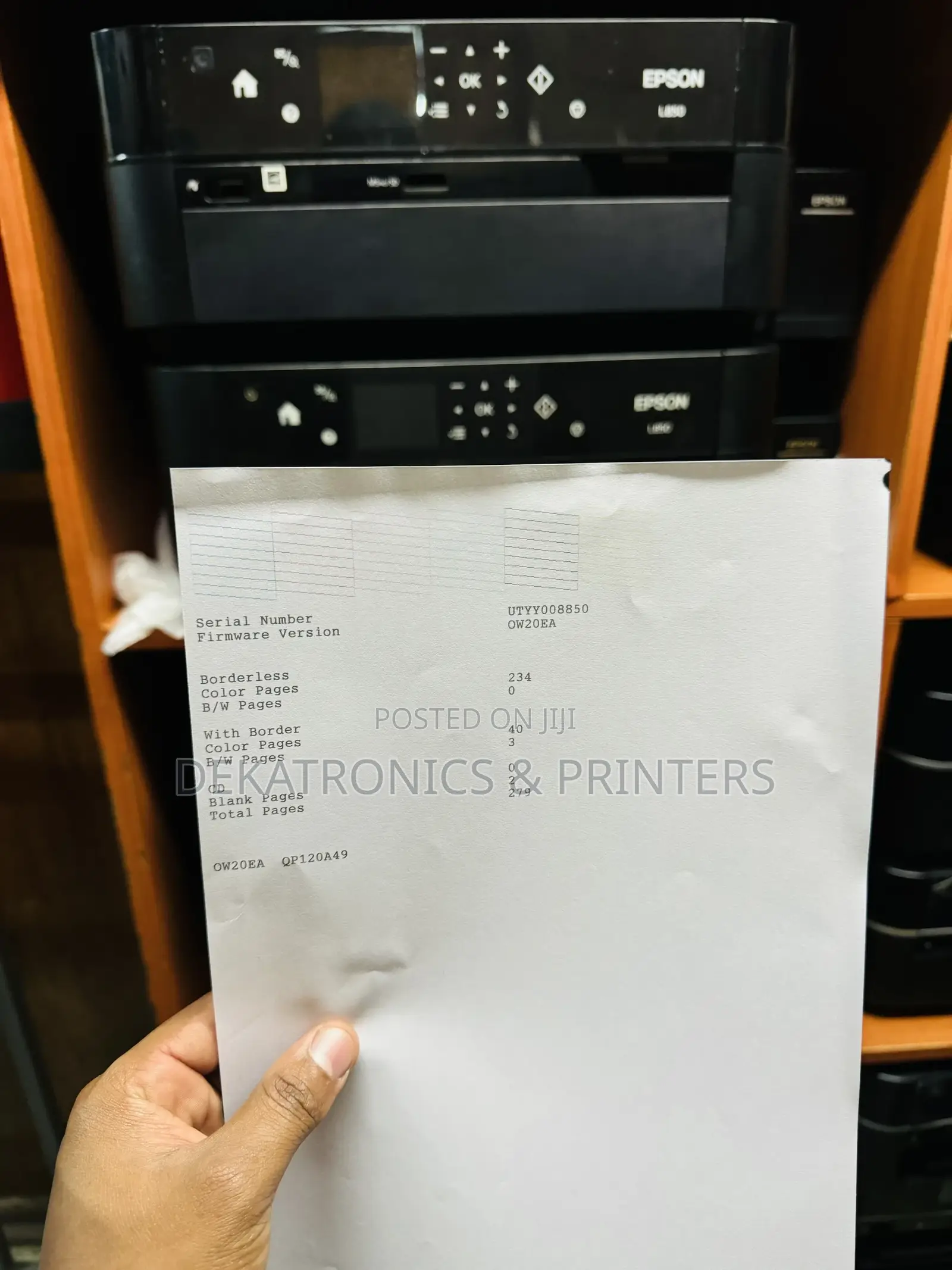 Epson L850 Ex Uk A4 Photo Printer