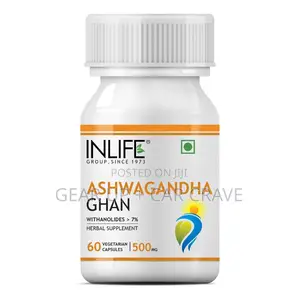 INLIFE Ashwagandha Ghan Capsules -60