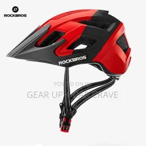 Red-Black Off-Road Cycling Helmet