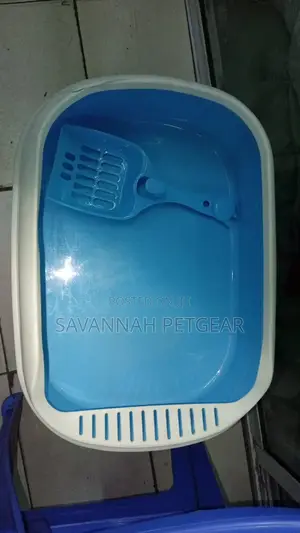 Cat Litter Box With Scoop - Multicolor