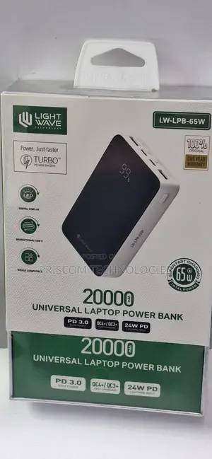 Lightwave Laptop Computer Power Bank - Super Fast Charging