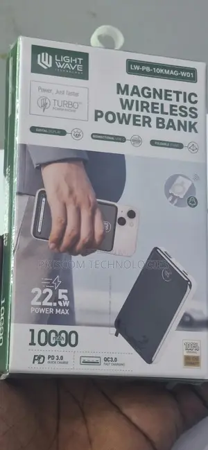 10000MAH 22.5W Lightwave Wireless Power Bank-1 Year Warranty
