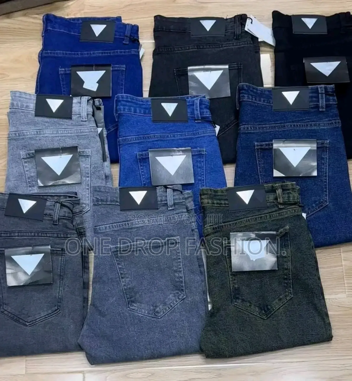 Non-Faded Men Sim Fit Jeans