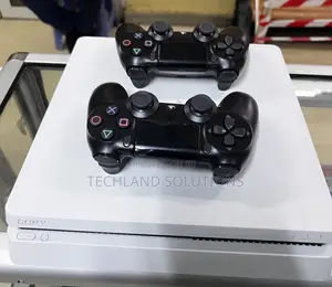 White Ps4 Slim With Extra Controller