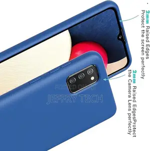 Samsung Galaxy A03S Case Silicone Case Design Soft Gel-Blue