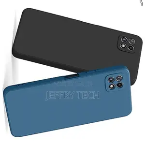 Samsung Galaxy A22 Liquid Silicone Full-Body Case-Black