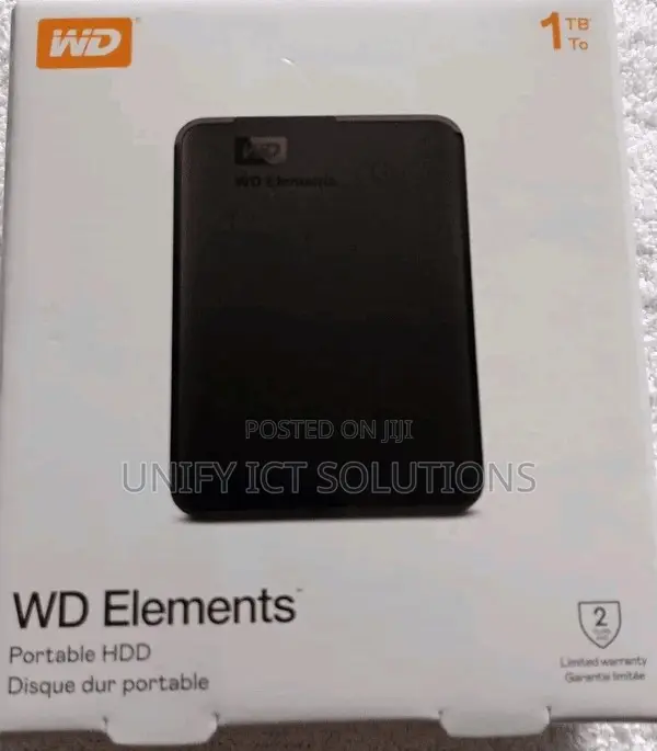 WD Elements 1TB Portable External Hard Drive