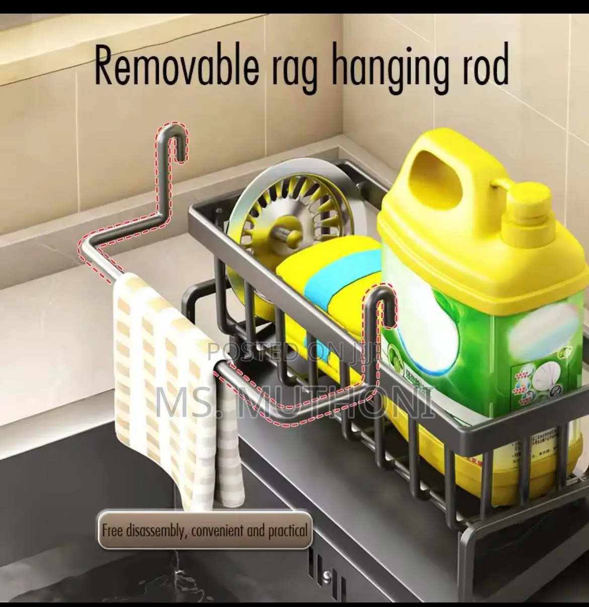 Multifunctional Sink Sponge Detergent Storage Rack*