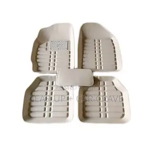Copy of Universal Cream Beige Leather Car Floor Mat - 5pc