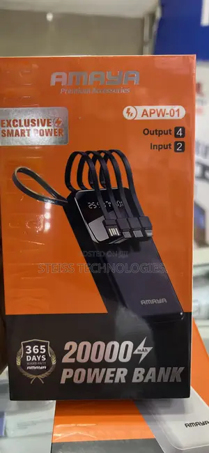 Amaya 20000mah With Cables.