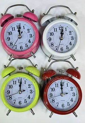 Classic Bell Mini Alarm Clock Quartz Movement Bedside Clock