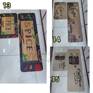Kitchen Mats 2pc Rubber Bottom