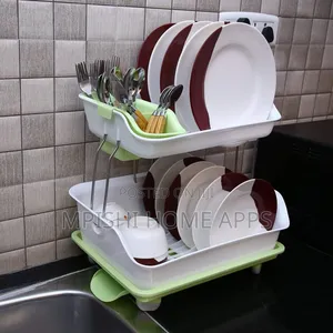 2 Layer Plastic Dish Rack