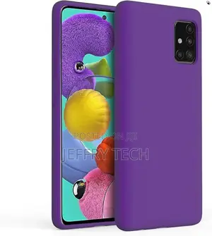 Back Silicone Case for Samsung Galaxy A51 Purple