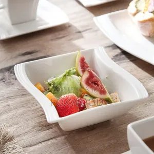 Ceramic Fancy Shapely Square Bowls
For 6pcs