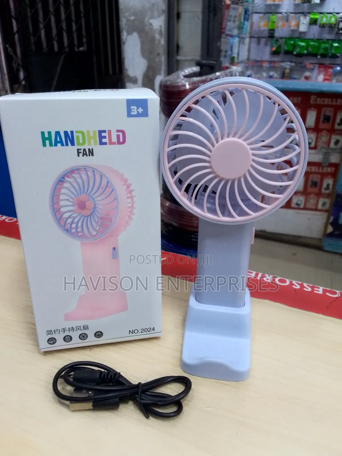 Hand Held Rechargeable Fan