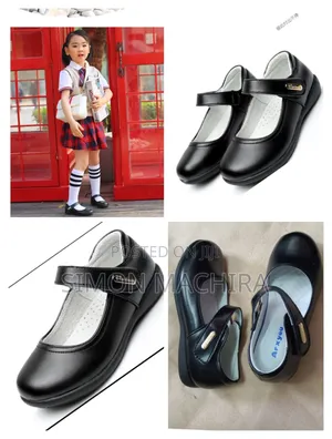 Girls Pure Leather School Shoes