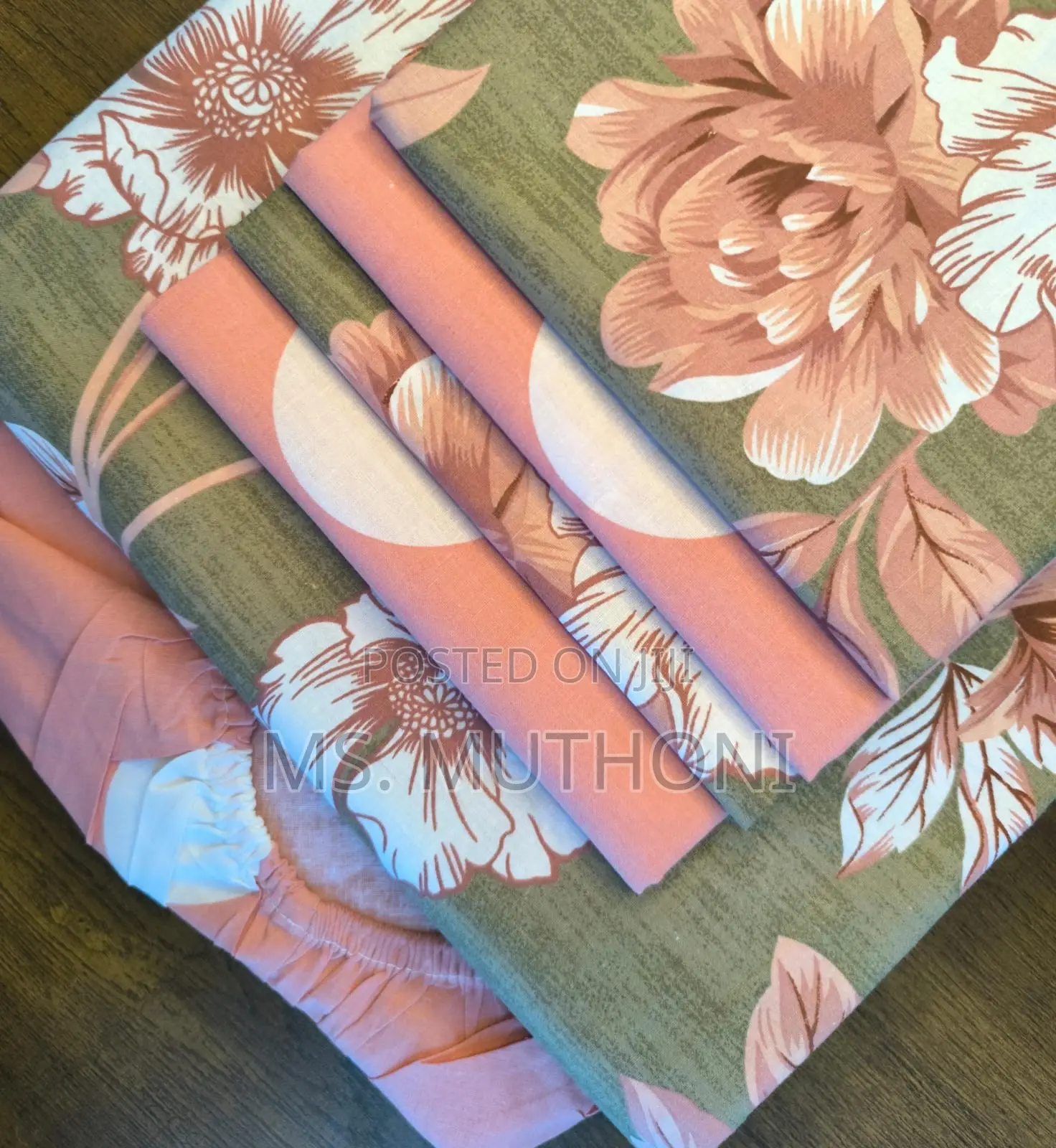 Pure Cotton Bedsheets Set (7*8)