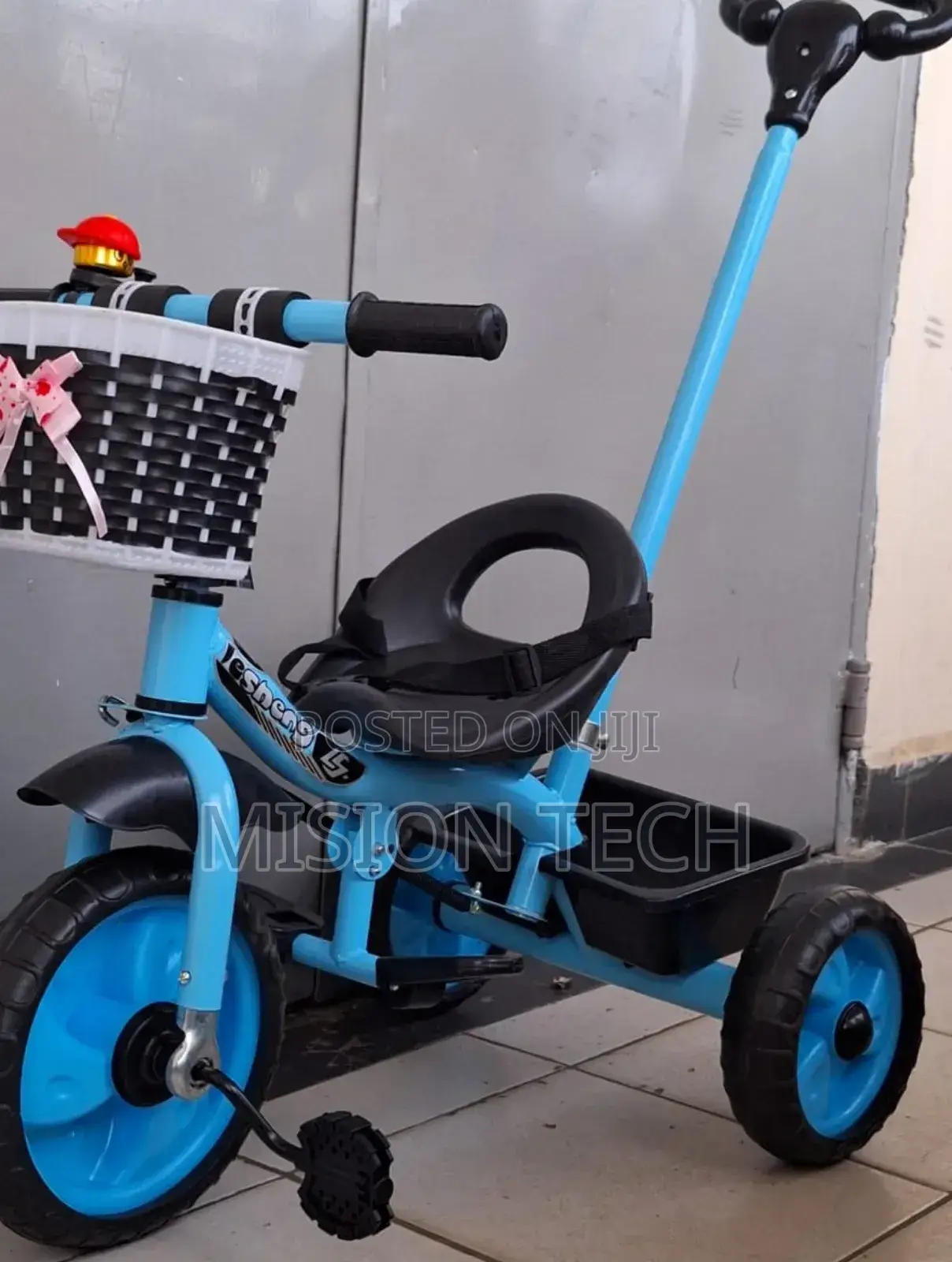 Tricycle With Push Handle