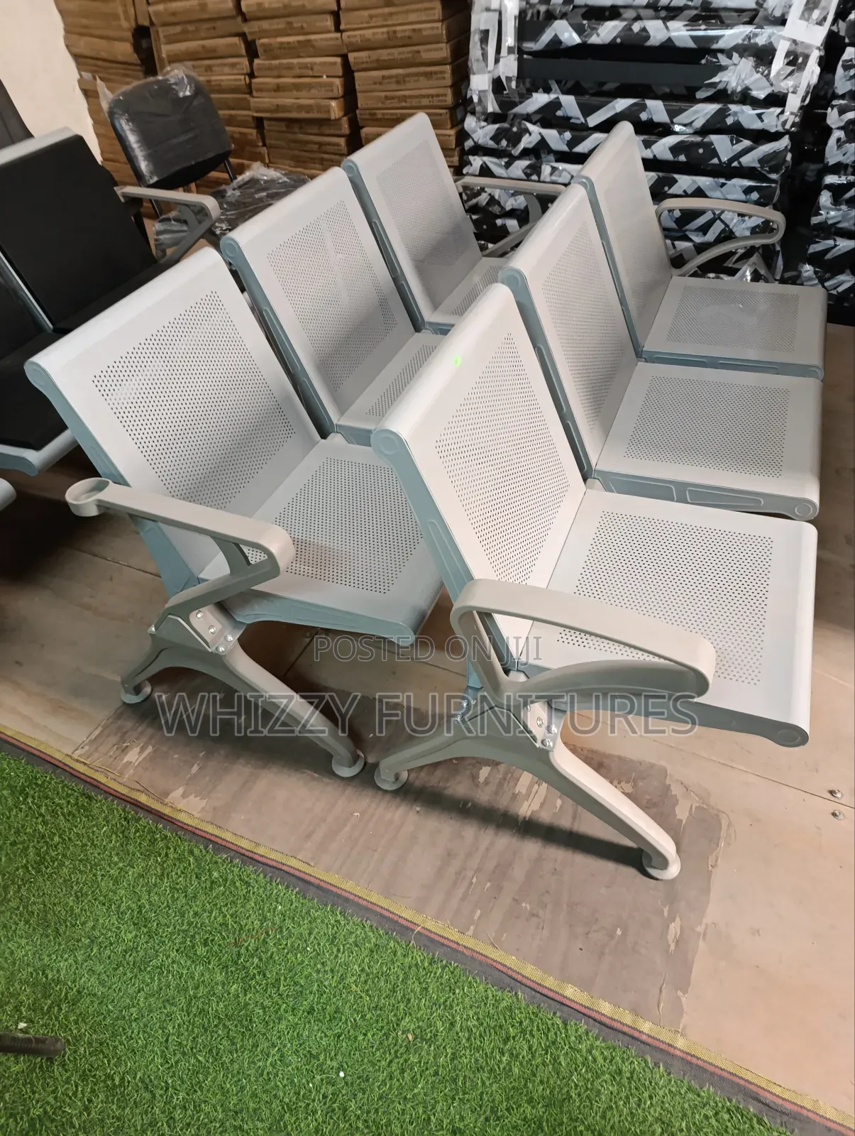 Visitors Waiting Chair (Metallic)