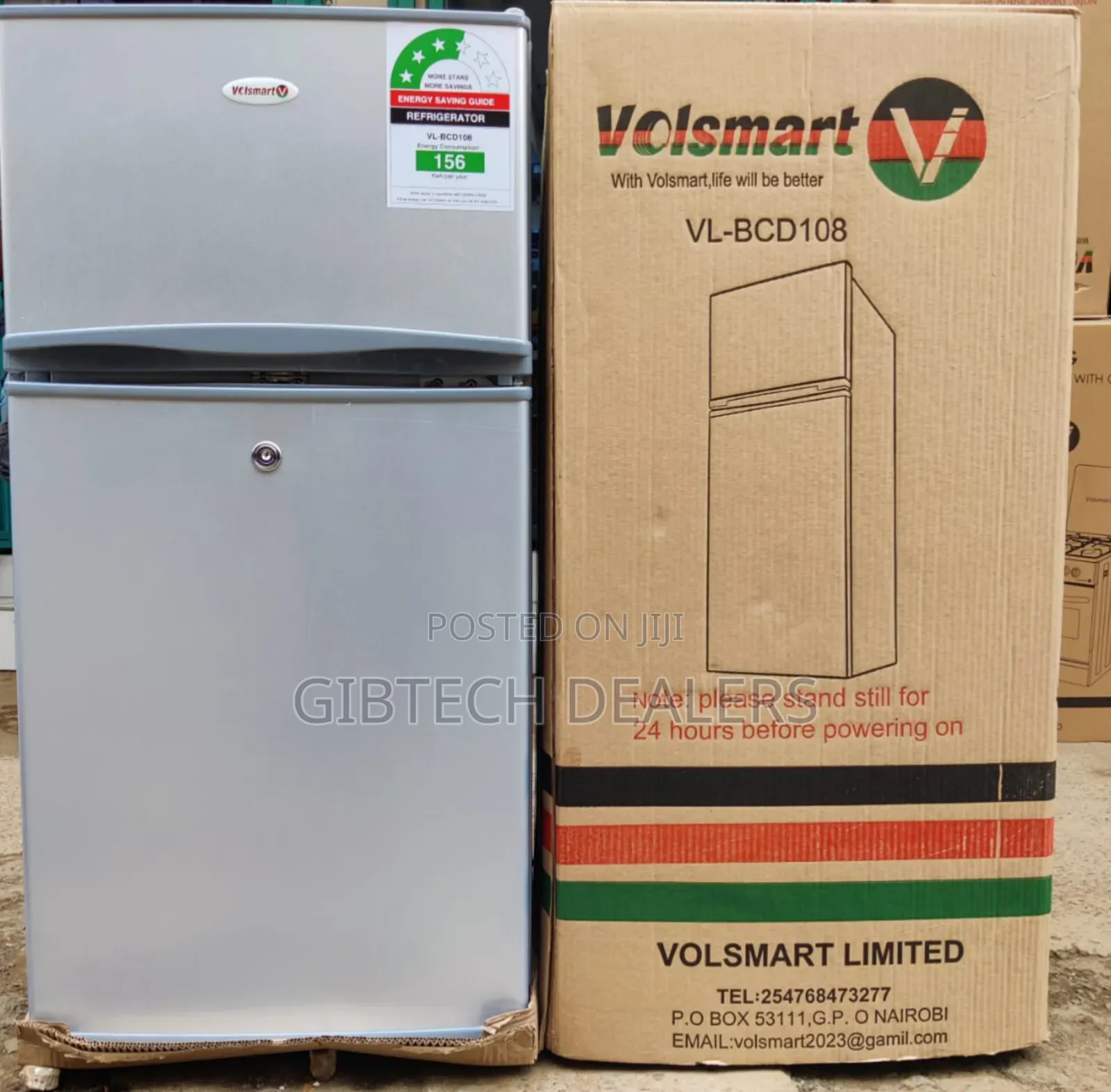 Volsmat Double Door 108l Refrigerator