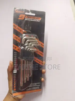 Chrome Vanadium Steel 9 Pieces Ball Point