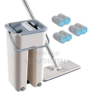 *Magic Mop +Bucket With Extra Top Cloth Available