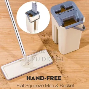 *Magic Mop +Bucket With Extra Top Cloth Available
